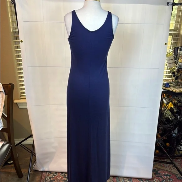 blue dress with long sleeves Two Step Dress ~ Navy main image 1